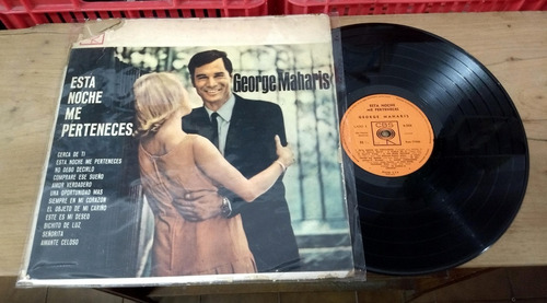 George Maharis Esta Noche Me Perteneces Disco Vinilo Lp