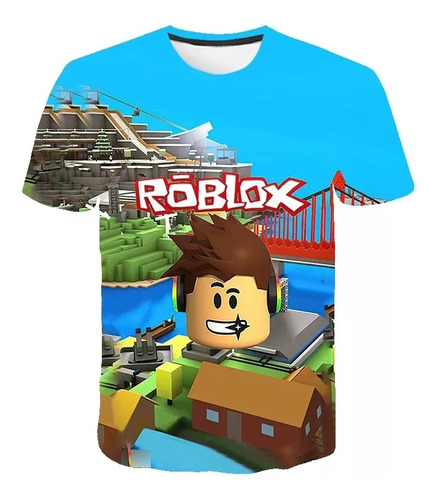 Polera Niño Roblox Full 3d Impresión Digital Importada