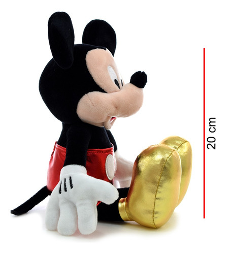 Imagen 5 de 9 de Peluche Mickey Brilloso 30cm Orig. Phi Phi Toys