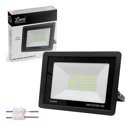 Kit 2 Holofote 200w Led Verde Jardim Decoração110/220 Prova D'água Cor Da Carcaça Preto 110v/220v Lumi