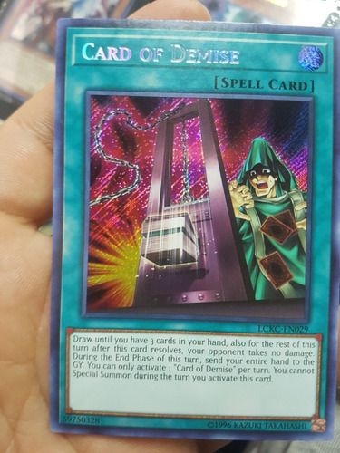 Card Of Demise Secret Rare Yugioh