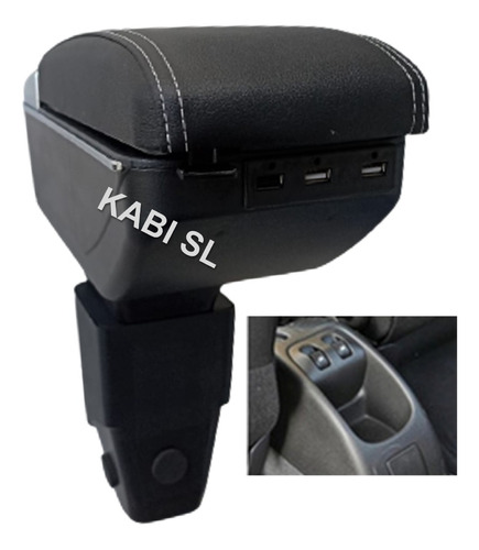 Descansabrazos Para Peugeot 206 C/7 Puertos Usb 