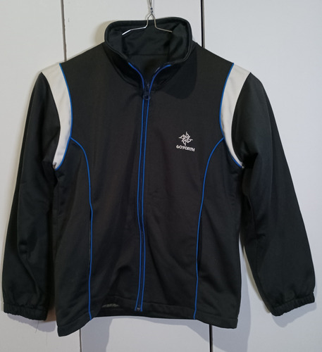 Campera Deportiva Gris De Niño Talle 6 -7 Forrada