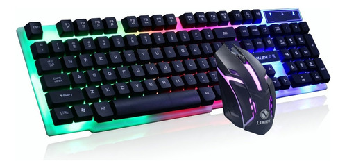 Y) Teclados Con Mouse Kits Gamer Pc Mecánico Luces Pc