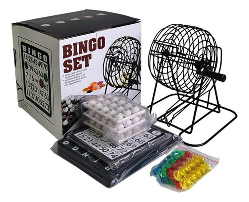 Juego De Mesa Para Fiestas, Set De Bingo Deluxe, Jaula De Bi