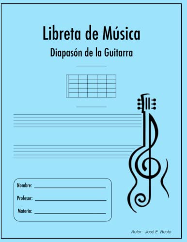 Libreta De Musica-diapason De La Guitarra