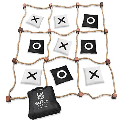 Swooc Juegos - Giant Tic Tac Toe Outdoor Game  3ft X 3ft Si