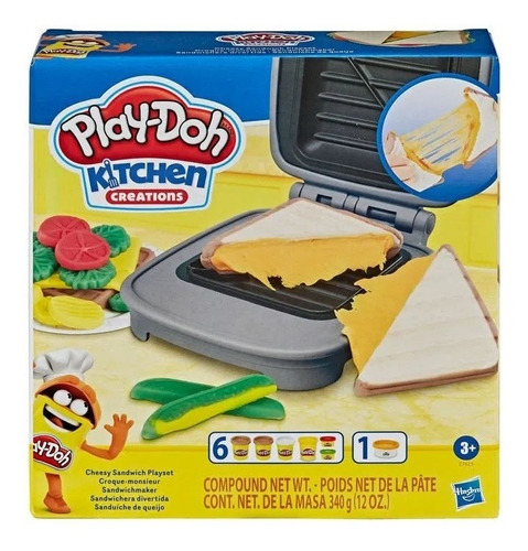 Imagem 4 de 4 de Massinha Play-doh Sanduíche De Queijo - Hasbro