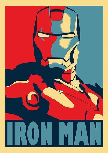 Placas Quadros Decorativos De Herois Homem De Ferro Marvel Herói