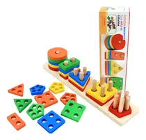 Comprar Juguete De Encaje Apilable Plantado Figura Geométrica X5 -53