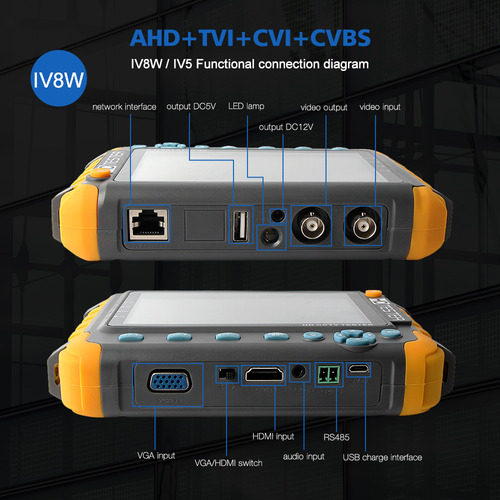 5probador De Cámara De Seguridad Cctv 4k De 8mp, Monitor