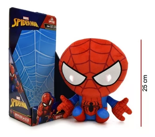 Peluche Spiderman C/luz Muñeco 25 Cm Original Marvel® Phiphi