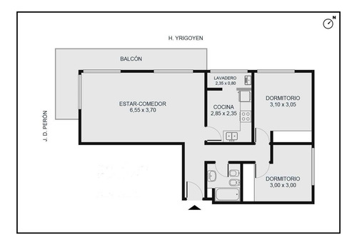 Venta Departamento 3 Ambientes Balcon Cochera San Justo Ctro