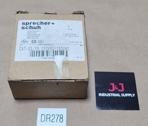 *brand New* Sprecher+schuh Ca7-23-10 Contactor 110/120v Dde
