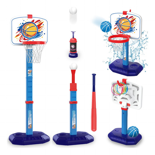 Intoypad Juego De Aro De Baloncesto En T Ball Para Niños