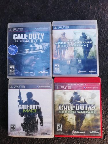 4 Juegos Para Play Station 3 Call Of Duty (de Uso) 