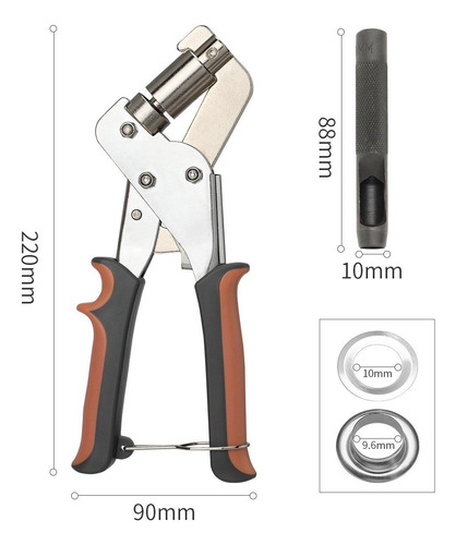 Kit De Alicates Para Ojales, Kit De Prensa Para 200pcs