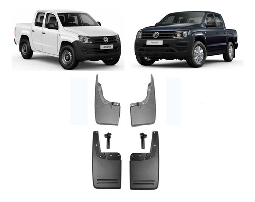 Barreros Delanteros Y Traseros Vw Amarok S/ Fender X4 Orig