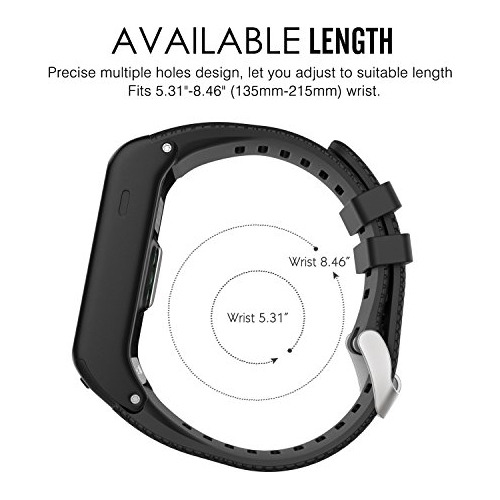 Correa De Reloj Moko Garmin Vivoactive Hr, De Silicona Suave