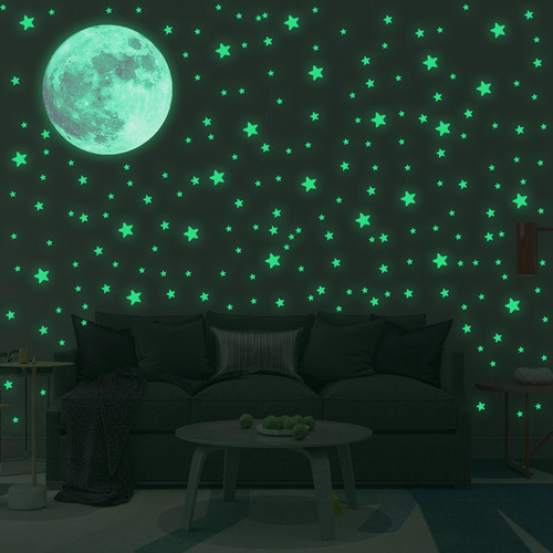 W 334 Pegatinas De Pared Impermeables Con Estrellas Que