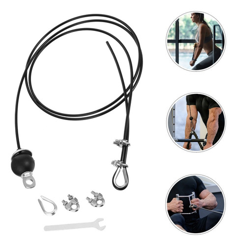 1set De Bricolaje Profesional Fitness Cuerda De Acero Cable