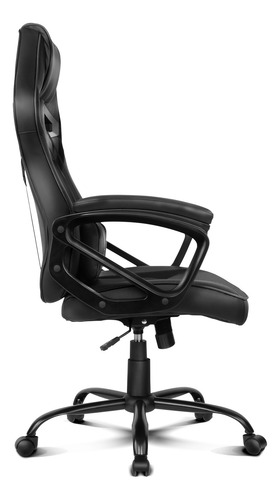 Imagen 4 de 5 de Silla de escritorio Drift DR50 gamer negra con tapizado de cuero sintético