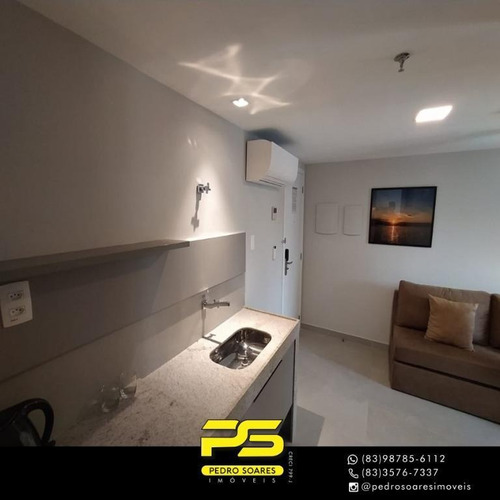 Imagem 15 de 18 de Flat Com 1 Dormitório Para Alugar, 35 M² Por R$ 3.000,00/mês - Cabo Branco - João Pessoa/pb - Fl0120