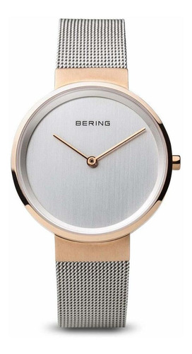 Reloj Unisex Bering 14531-060 Cuarzo Pulso Plateado En Acero