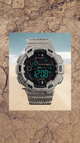Reloj Stromberg Code Sumergible Digital Desierto Adulto
