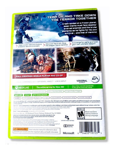 Dead Space 3 Xbox 360 Funcional Y Original Ds3 (Usado)