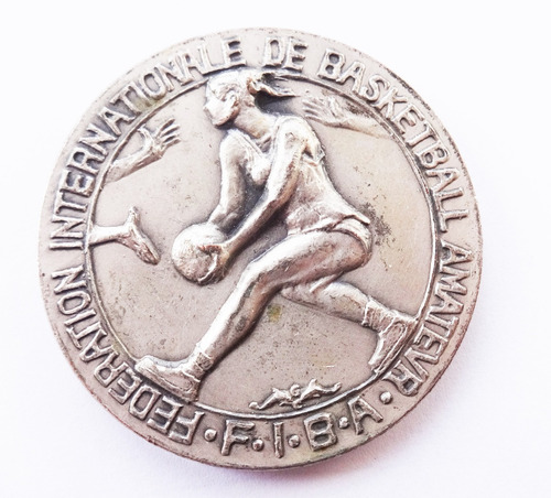 Medalla Antigua Basquet 1978 Fiba Poznan Campeonato Basket