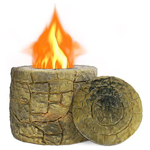 Tabletop Fire Pit- Unique Shaped Rock Tabletop Fireplac...