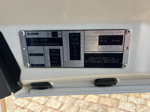 Scania R410 - 4x2 - 2019 - Sem Roda De Alumínio