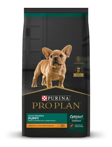 Imagen 1 de 2 de Alimento Pro Plan OptiStart Puppy para perro cachorro de raza pequeña sabor pollo en bolsa de 3.5kg
