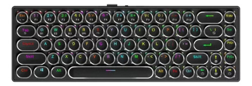 Teclado Mecânico Retrô Dk68 Punk Apayado Sem Fio 40% Rgb