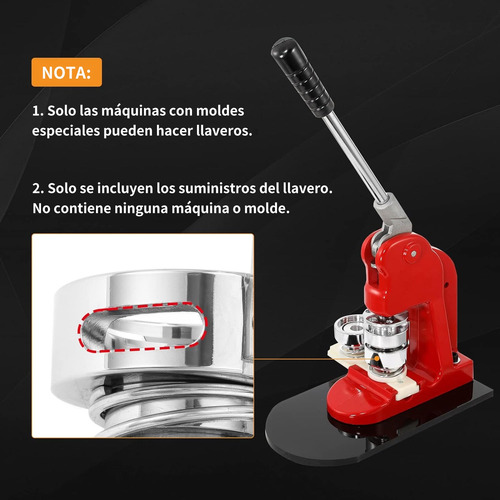 50 Pcs Llavero 58mm Chapita Destapador Metal Filimina Botón