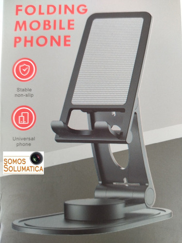 Soporte Base De Escritorio Plegable Para Celular Y Tablet*