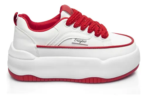 Tenis Rojos Plataforma Mujer MercadoLibre