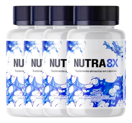 5 Potes De Nutra 8x 300 Cáps - Promoção Por Tempo Limitado!!