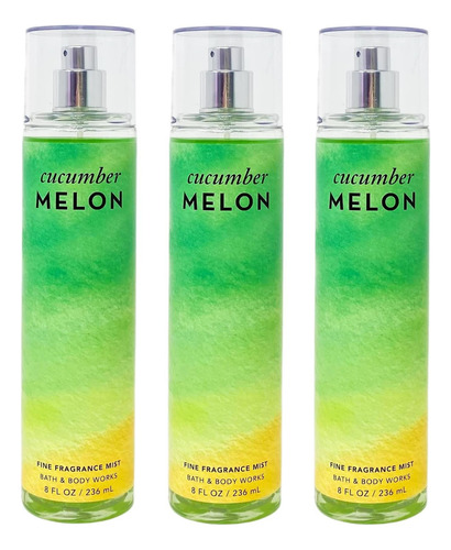 Bath & Body Works Cucumber Melon 3 Pack Fail Fragance Mist