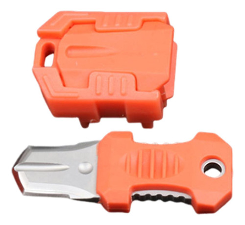 Mini Cuchillo De Bolsillo Para Exteriores, Naranja