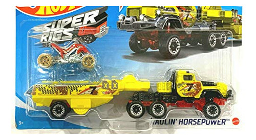 Diecast Hotwheels Super Rigs Haulin' Horsepower Vh77e