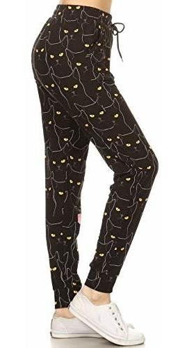 Leggings Depot Jga-r862-xl Catmouflage Print Jogger Wwx66