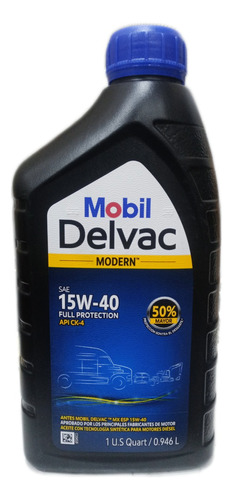 Aceite Mobil Delvac 15w40 Semi Sintetico Original Sellado