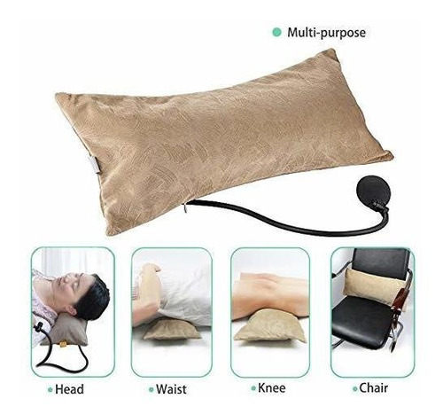 Almohada Inflable Choper Air Con Respaldo Lumbar Portátil