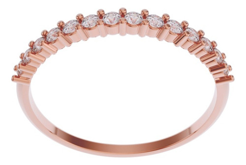 Churumbela Oro 10k Zirconias 1.5mm Z8192 Fonelli Rosa 8