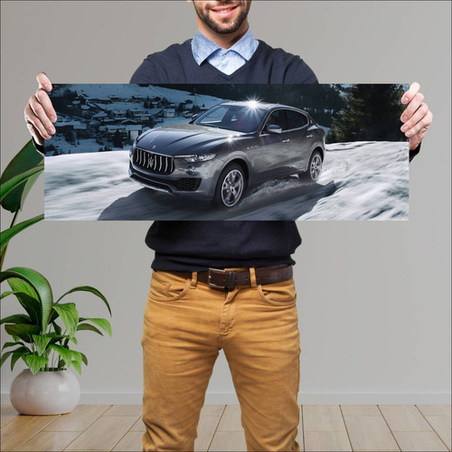 Cuadro 30x80cm Auto 2016 Maserati Levante Auto 239