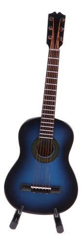 Guitarra Acústica A Escala 1/8 Azul