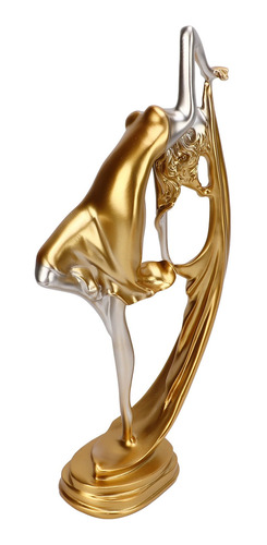 Escultura De Niña Bailarina, Elegante Artesanía De Ballet Do