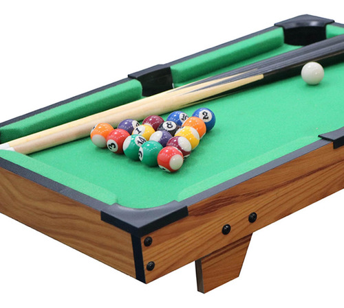Juego De Snooker Bolas Mini Table Top Pool Billar Regalo